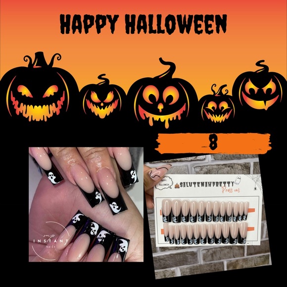 SMP Halloween Edition press on nails ( Instant Nails ) - Picture 11 of 13